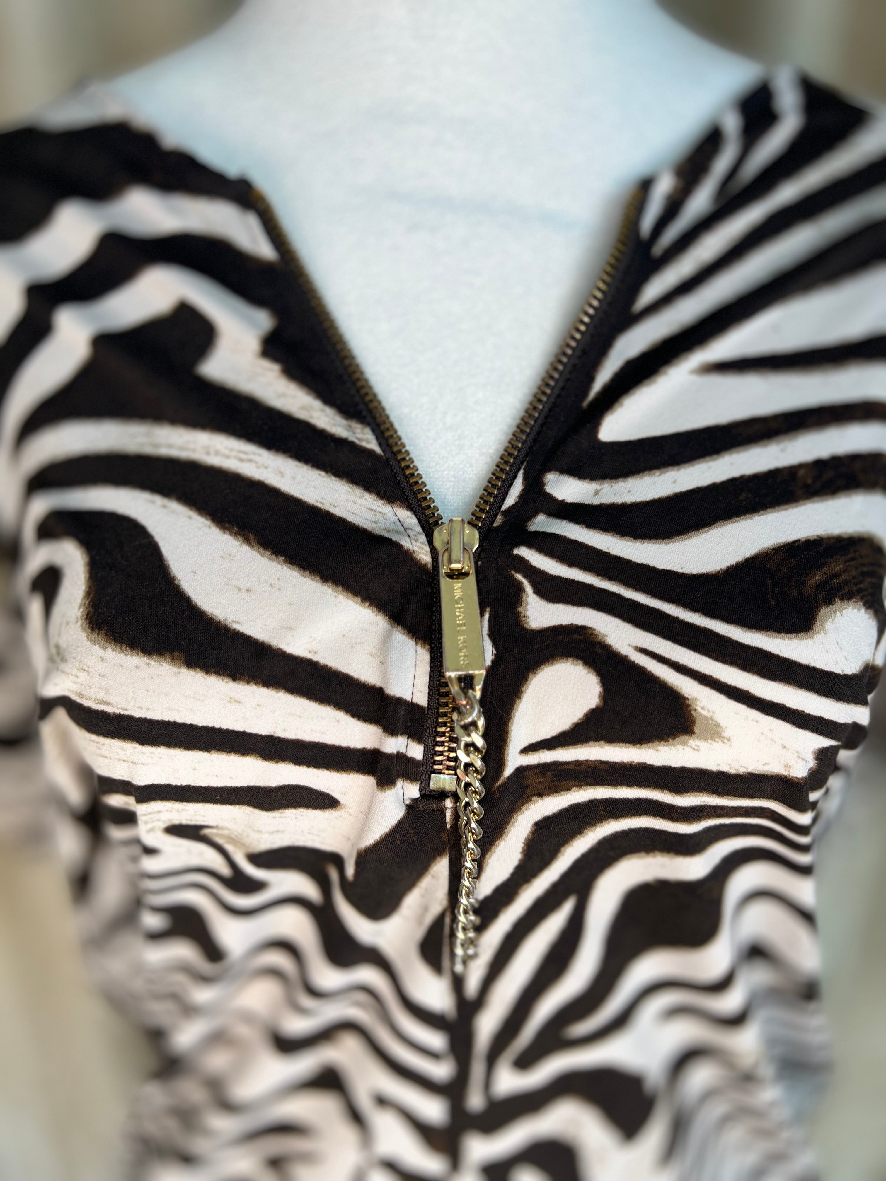 MICHAEL KORS | Y2K ZEBRA BUTTERFLY TOP (S)