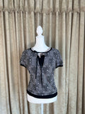 VINTAGE 2000’s MARIE CLAIRE | GEOMETRIC WITH LACE CAMI (S)